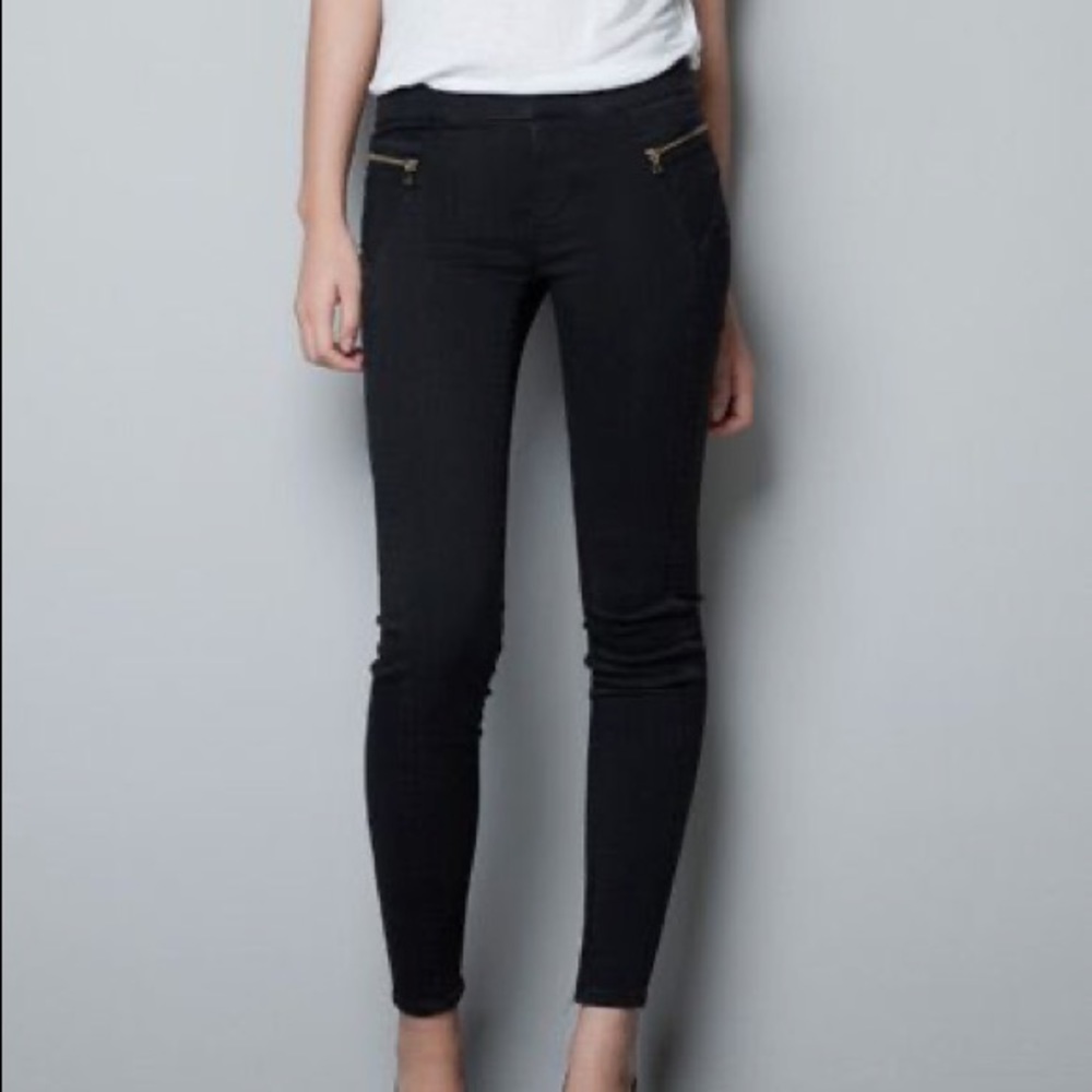 Zara black jeggings